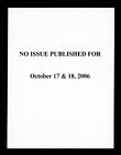 No Issue Published, October 17, 18, 2006